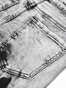 Wholesale Vintage <b>Knee</b>-Length Straight Loose <b>High</b> Waist Waterproof Breathable Windproof Light Wash Denim Shorts for Men Casual - Product Image 4