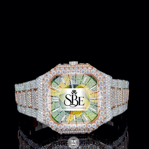 Montre automatique en acier inoxydable de qualité export, mouvement ETA, cadran en cristal saphir, édition limitée, conçue pour les mariages - Product Image 1