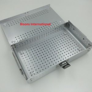 Plateau de stérilisation en alliage d'aluminium pour instruments chirurgicaux, vente en gros Bisons - Product Image 3