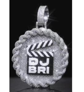 Colgante de Letra para Hombre de Alta Calidad con Moissanita VVS1 y Cadena Personalizada que Brilla en la Oscuridad, Amuleto Fino de Hip Hop, Joyería de Plata 925, Regalo - Product Image 2