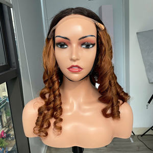 Longue perruque de cheveux humains bouclés de haute qualité vietnamienne cheveux vierges bruts prix de gros HD dentelle pleine frontale sans colle 250 densité - Product Image 2