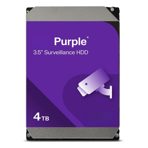 Nouveau disque dur interne SATA 3,5 pouces de 4 To, 5400 tr/min, 64 Mo de cache, couleur violette, haute fiabilité, <span class=keywords><strong>WD40PURZ</strong></span>, système DVR NVR, disque de stockage - Product Image 2
