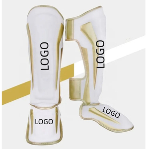 100% Genuine Leather Boxing Shin Guards High Quality Leg Protector Shin Pad Best Selling Muay Thai Training Equipment Leg Guard - Product Image 3