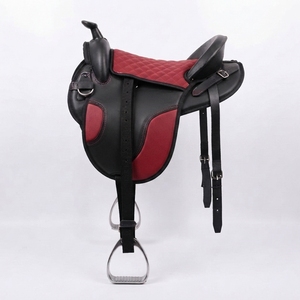 Cómodo Sillín Inglés con Estructura de Plástico y Cuero PU para Montar a Caballo, Entrenamiento, Actividades al Aire Libre y Uso Diario - Product Image 3
