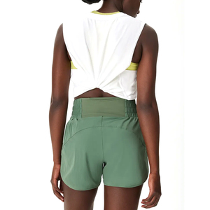 Shorts Deportivos para Mujer, Diseño de Cintura Alta, Cintura Elástica, Ajuste Cómodo, Tela Transpirable - Product Image 2