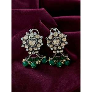 Ensemble de pendentif en argent 92,5 avec moissanite élégante de Sangeetha Jewellers, bijoux éblouissants avec des charmes envoûtants - Product Image 1