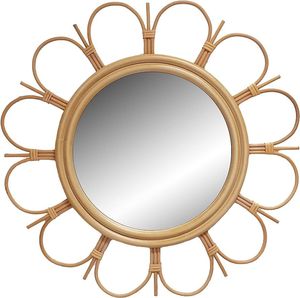 Natural Woven Sunburst <b>Mirror</b> Rattan Kids Room Aesthetic Wall <b>Hanging</b> Decor Bohemian <b>Round</b> <b>Mirror</b> Rattan Decor Supplier - Product Image 4