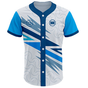 เสื้อเบสบอลสั่งทำพิเศษ 100% โพลีเอสเตอร์ ป้องกันแบคทีเรีย ระบายอากาศได้ดี คุณภาพพรีเมียม ซับเหงื่อ น้ำหนักเบา คอวี เสื้อผ้ากีฬา - Product Image 2