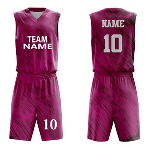 Tenue de basketball confortable et personnalisable avec logo imprimé, respirante, en tissu 100 % polyester, antibactérienne et anti-humidité - Product Image 1