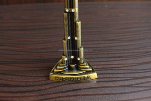 <b>Metal</b> Overseas Burj Khalifa Art Deco 12 Cm Height <b>Small</b> Best Gift for Office Car Home Decoration Items Tableware Thanksgiving - Product Image 6