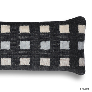 Funda de Cojín Cuadrada Hometex Moderna Negra con Rayas Tejidas Jacquard, Cierre de Cremallera, 100% Algodón, Nórdica, Ecológica, para Cojín Lumbar - Product Image 6