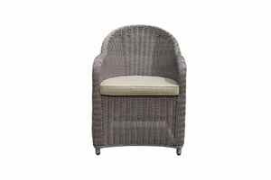 Outdoor Durable Wicker <b>Armchair</b> with Cushion Modern Garden Furniture Weather Resistant Rattan Chair for Patio Use 6-Person - Product Image 2