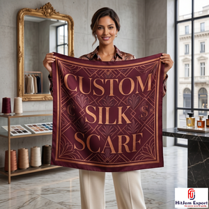 Pañuelo Hijab Cuadrado con Sensación de Seda, Impresión Personalizada, Servicio de Fabricación Textil OEM/ODM, Etiqueta Privada - Product Image 1