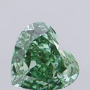 Diamant vert de 5 carats cultivé en laboratoire, taille cœur, clarté VVS2, couleur verte fantaisie, diamant non monté - Product Image 5