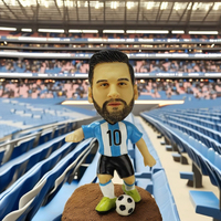 Figurine de joueur de football Bobblehead en résine personnalisable Cadeau unique Sculpture décorative Figurines Bobblehead Cadeau en résine