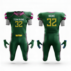 Conjunto de Uniforme de Fútbol Americano con Nuevo Diseño 2026 |   Camiseta Unisex de Manga Corta con Logotipo Personalizado Estampado |   100% Poliéster de Secado Rápido - Product Image 1