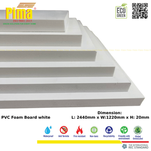 Vente en gros de panneaux en mousse PVC WPC blancs de 20 mm d'épaisseur, densité 0,6 G/cm3, impression personnalisée, légers, pour présentoirs publicitaires - Product Image 6