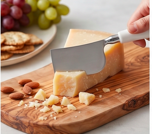 <b>Cheese</b> <b>Knife</b> <b>Set</b> With Stainless Steel Blades And White Plastic Handles Durable <b>Cheese</b> Tools For Restaurant Use And Hotel Use - Product Image 5