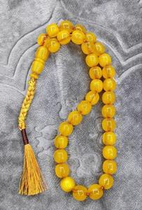 Rosario Islámico Ecológico Hecho a Mano, Creativo, Artístico, con Cuentas de Resina, 33 Cuentas, Tasbih - Product Image 5