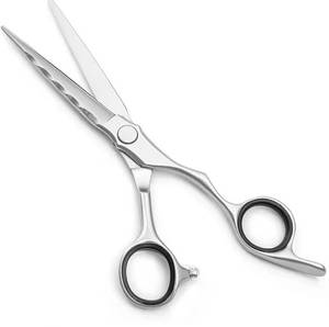Ciseaux de coiffure professionnels en acier inoxydable, lame tranchante, pour droitiers, manche moyen - Product Image 1