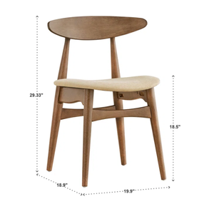 Silla de madera de teca con asiento de espuma minimalista para restaurantes, nuevo diseño simple y elegante, calidad garantizada - Product Image 2