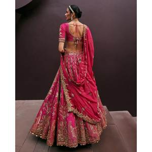 Most Trending <b>Beautiful</b> Bridal Lehenga Choli for Wedding Apparel - Product Image 3