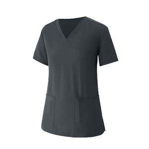 Custom logo and Design <b>Scrubs</b> and Medical <b>Uniforms</b> Manufacturer Top Short Sleeve Polyester Hospital <b>Uniform</b> Blouse Medical Cloth - Product Image 2
