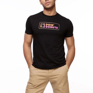 Camiseta de Hombre, Corte Regular, Color Sólido, 100% Algodón, 180gsm, Cuello Redondo, Tejido Transpirable de Secado Rápido, Impresión Personalizada - Product Image 3