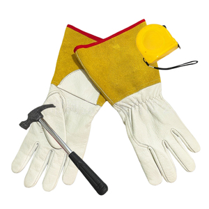 Gants de sécurité en cuir TIG personnalisés, antidérapants, durables, flexibles, pour travaux de soudage électrique, pour soudeurs - Product Image 3