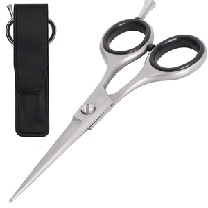 กรรไกรตัดผมและหนวดเครา Remy Hair Razor Edge Sharp ทำจากสแตนเลสสตีล น้ำหนักเบา แบบยุโรป พร้อมที่พักนิ้วและซองใส่ - Product Image 2