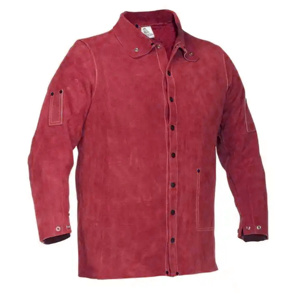 ผ้ากันเปื้อนหนังวัวแท้คุณภาพสูงสำหรับงานอุตสาหกรรม ป้องกันความร้อนและประกายไฟ ป้องกันร่างกาย - Product Image 5