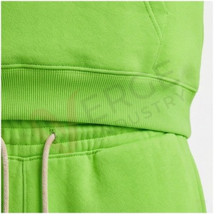 Conjunto Deportivo Unisex Verde con Capucha, Manga Larga, Logotipo Geométrico, Corte Regular Informal, Transpirable para Otoño - Product Image 5