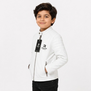 Premium kids leather <b>jacket</b> with soft comfort stylish fit <b>warm</b> design for everyday wear and outdoor adventures all season - Product Image 6