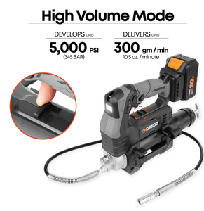 Pistola de Engrase Manual GROZ BGG de 20V con Transferencia de Fluido Ultra Precisa para Aplicaciones Aeroespaciales - Product Image 3