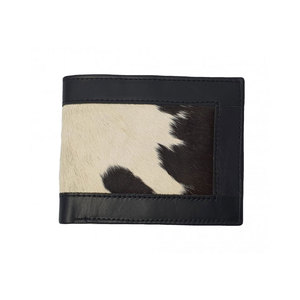 Portefeuille en cuir de vachette haut de gamme pour homme, portefeuille fin à rabat en cuir à poils, portefeuille artisanal en cuir naturel de qualité supérieure - Product Image 6