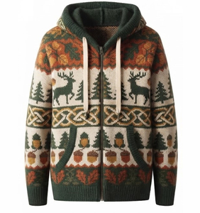 Sweat-shirt à capuche en jersey tricoté épais 500 GSM en coton, coupe oversize à épaules tombantes, style streetwear, coupe classique pour homme - Product Image 6