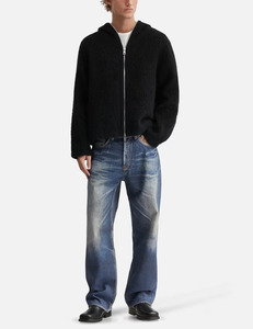 Sudadera con capucha de forro polar texturizado de alta calidad para hombre, estilo urbano, con cremallera completa, suave y antipilling - Product Image 3
