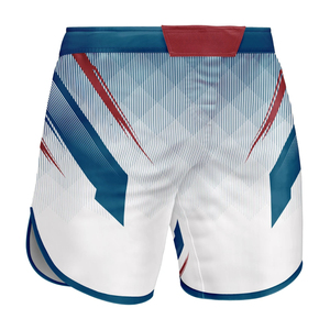 Shorts d'entraînement MMA gris imprimés pour hommes, en polyester léger, respirant, à séchage rapide et anti-humidité, coupe athlétique pour arts martiaux mixtes - Product Image 5