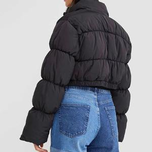 Veste courte matelassée respirante en peau de mouton pour femme, style futuriste, manteau bulle, idéale pour les soirées, service OEM - Product Image 3