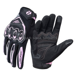 Gants de moto en cuir personnalisés avec fibre de carbone, imperméables pour l'hiver, unisexes - Product Image 2