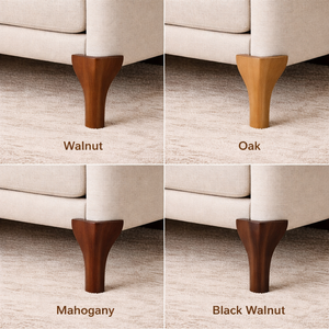 Unique Angled Solid Wood Furniture Legs <b>Sofa</b> Cabinet Feet Replacement Creative Design Durable Hardwood OEM - Product Image 3