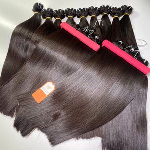 Paquetes de cabello de trama de máquina doble de alta calidad Extensiones de cabello humano vietnamita crudo en color natural para pelucas de mujeres negras - Product Image 5