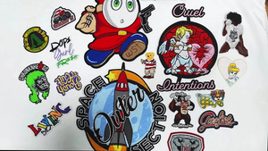 Heat Press 3D Puff Fabric LOGO Woven Badges Embroidered <b>Patch</b> <b>Sew</b> <b>on</b> Iron <b>on</b> Clothing <b>Patches</b> Custom Embroidery <b>Patch</b> - Product Image 6