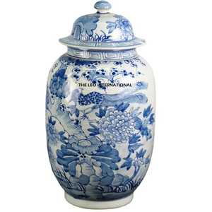 Most Expensive <b>Ginger</b> <b>Jar</b> High Quality Decorated Enamel Finished Aluminum Metal With Lid For Floor Decoration - Product Image 2