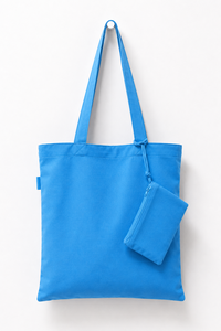 <b>Pink</b> Cotton Tote Bag With Zipper Pouch Foldable Drawstring Shoulder Handbag Recyclable <b>Gift</b> Packaging Bag Custom Logo - Product Image 6