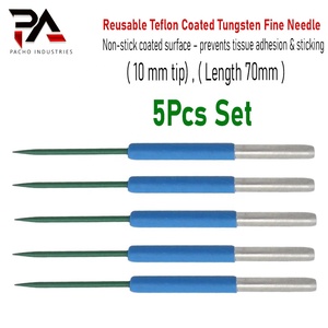 Acier inoxydable réutilisable de haute qualité pour électrode à aiguille fine enduite, pointe de 10 mm, longueur de 7 cm, électrochirurgical monopolaire - Product Image 2