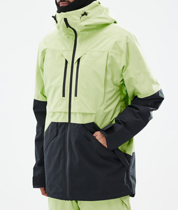 Vestes de ski à capuche Montc personnalisées imperméables 10 000 mm pour hommes, manteaux chauds coupe-vent, combinaison de ski NeonBlack pour l'hiver - Product Image 1