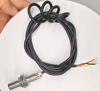 Capteur de vitesse à effet Hall haute fréquence, capteur magnétique en cuivre nickelé durable avec filetage M12 et faible consommation d'énergie