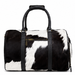 Bolsa de Viaje de Cuero Vacuno Gravs DF-09, Bolsa de Fin de Semana de Lujo, Equipaje de Mano Hecho a Mano, Bolsa de Gimnasio de Alta Calidad con Cierre Deportivo - Product Image 1