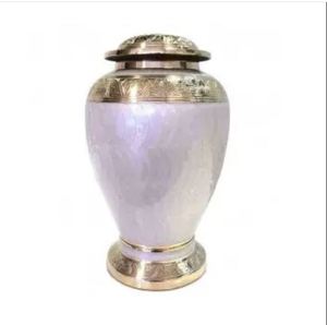 Urns Casket Funerary Urn Ossuary Cinerary Human <b>Memorial</b> Cremation Urn Maroon Style Adult Pet Brass and Funeral <b>Box</b> Keepsake Urn - Product Image 1